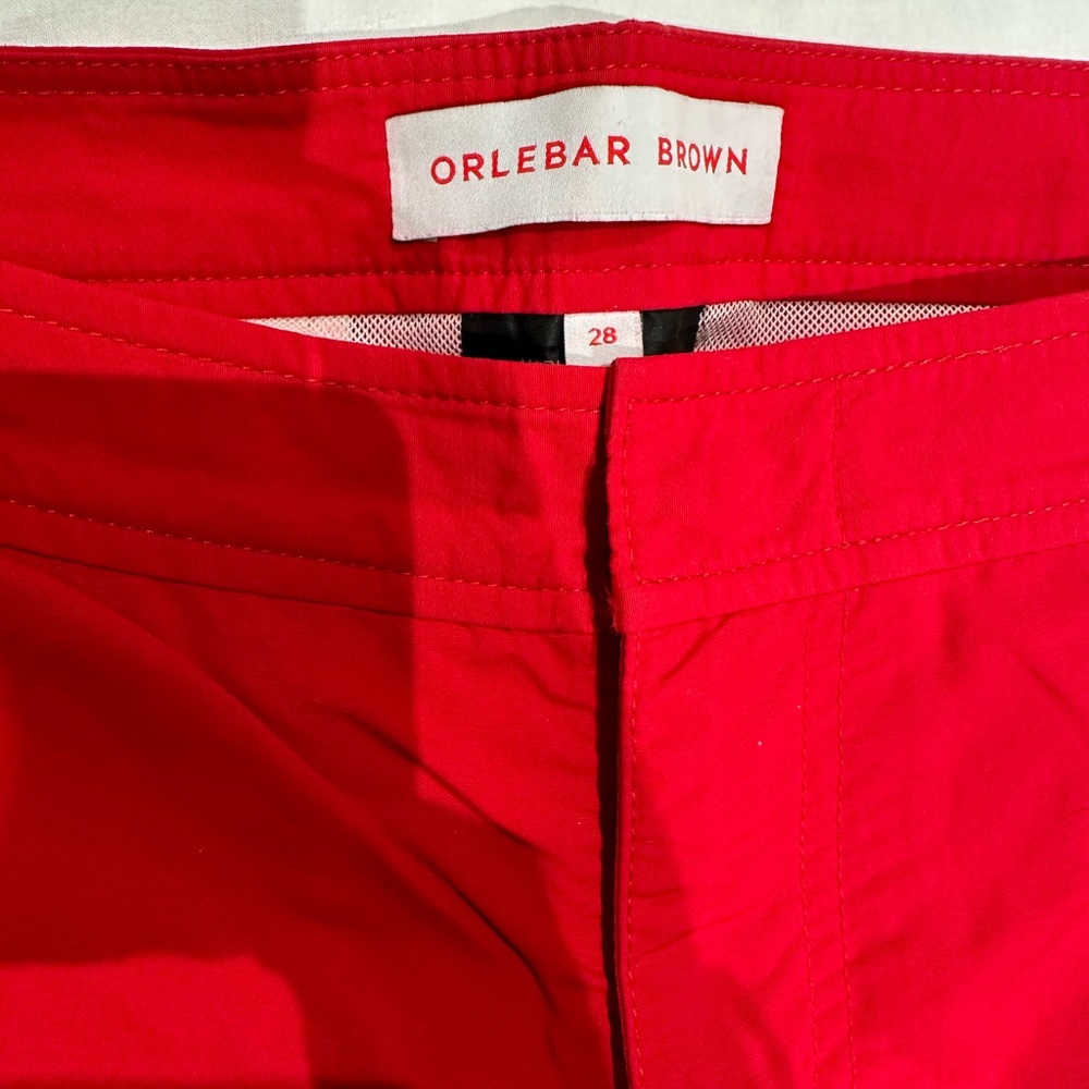 Orlebar Brown size 28 men’s swim shorts Red